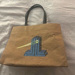 Brand New one of a kind Lanvin “Batman” Collection handbag. Mushroom leather.